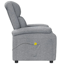 Acheter Maison Chic Fauteuil Relax pour salon, Fauteuil de massage Gris clair Tissu -GKD32724