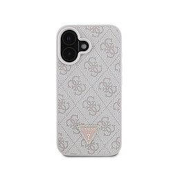 Guess Maroquinerie Guess Coque iPhone 16 4G Strass Blanc/Champagne