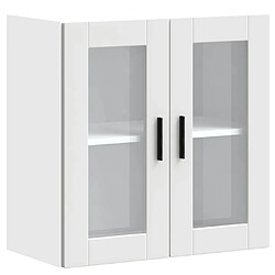 vidaXL Armoire murale de cuisine avec porte en verre Porto blanc