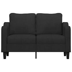 Avis Maison Chic Canapé à 2 places,Sofa de Salon,Canapé droit Noir 120 cm Tissu -GKD430039