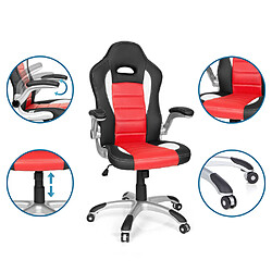 Avis Chaise gaming / Chaise de bureau GAME SPORT rouge / noir hjh OFFICE