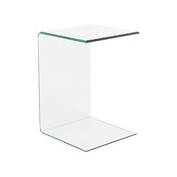 Beliani Table d'appoint LOURDES Transparent