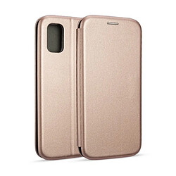 Ozzzo beline etui book magnetic samsung a41 a4 rózowo-zloty/rose gold