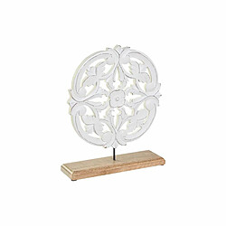 Figurine décorative DKD Home Decor (30 x 9 x 36 cm) Figurine décorative - Métal Blanc - 30 x 9 x 36 cm