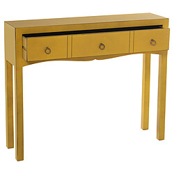 Console Alexandra House Living Jaune Bois 94 x 78 x 24 cm