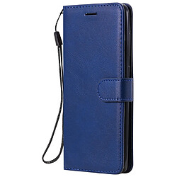 Etui en PU avec support bleu pour votre Samsung Galaxy A21s