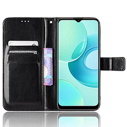 Htdmobiles Housse pour Wiko T10 - etui coque pochette portefeuille + film ecran - NOIR