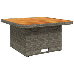 Avis vidaXL Salon de jardin 2 pcs avec coussins Gris Résine tressée