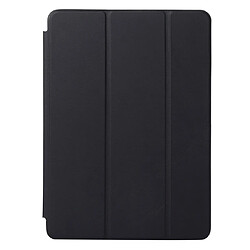 Wewoo Housse Étui Coque en cuir de couleur unie à rabat horizontal pour iPad Pro12,9 pouces 2018avec support triple rabattable et fonction réveil / veille Noir