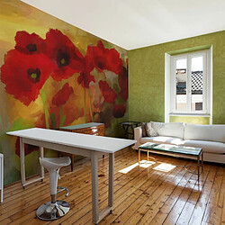 Paris Prix Papier Peint Poppies in Warm Tone 154 x 200 cm