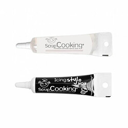 Scrapcooking Colle alimentaire en tube + Stylo de glaçage noir