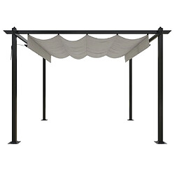 Avis Maison Chic Tonnelle | Pergola de jardin avec toit rétractable 3x3 m Crème -GKD55801