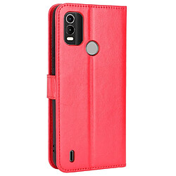 Acheter Htdmobiles Housse pour Nokia C21 Plus - etui coque pochette portefeuille + film ecran - ROUGE