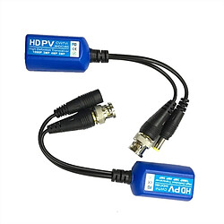 Wewoo Balun vidéo 2 PCS Anpwoo 215PV 2 dans 1 Power + HD-CVI / AHD / CVI Transmetteur passif torsadé