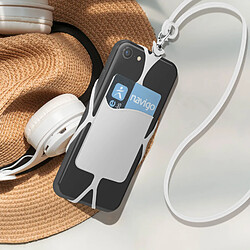 Acheter Avizar Coque Cordon Universelle pour Smartphone avec Porte-carte série NeckPouch Blanc