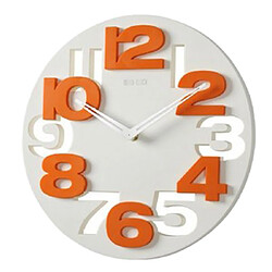 Horloge murale décorative 3d horloge créative analogique pour la maison cuisine chambre blanc