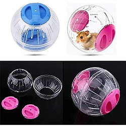 Universal Transparent, mignon, animal de compagnie, hamster, fan d'exercice, jouet en plastique de trot (bleu).