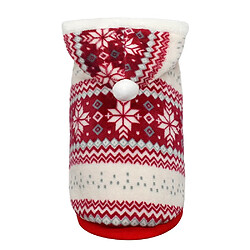 Avis Wewoo Costume de Noël pour chien en peluche animal de compagniemanteautaille M rouge