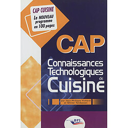 Connaissances technologiques de cuisine : CAP cuisine - Occasion