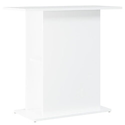 vidaXL Support pour aquarium blanc 75x36x72,5 cm bois d'ingénierie