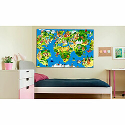 Paris Prix Tableau Imprimé Children's Map Wide 60 x 90 cm