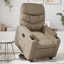 vidaXL Fauteuil inclinable Cappuccino Similicuir