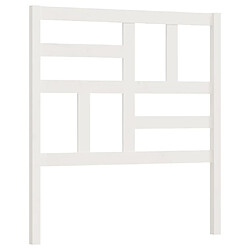 vidaXL Tête de lit Blanc 81x4x104 cm Bois massif de pin