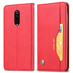 Wewoo Xiaomi Redmi K20 - Étui rouge en cuir à rabattre