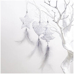 Wewoo Paquet de 2 accessoires de placard pour arbres de Noëldécoration de scèneStyle Ensemble Argent