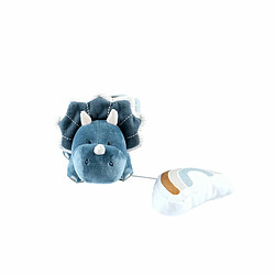 NOUKIES Mini peluche musicale tricératops Ops bleu - Noukie's