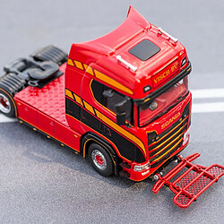 Universal 1: 64 Scalia S730 poids lourd camion tracteur moulé sous pression avec alliage modèle de voiture collection souvenirs bijoux démonstration jouets cadeaux décoration |(Rouge)