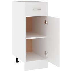 Acheter vidaXL Armoire de plancher à tiroir Blanc 30x46x81,5cm Bois ingénierie