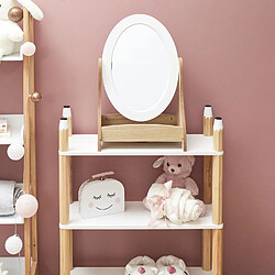 Acheter Toilinux Miroir inclinable Bella pour coiffeuse - Blanc et Beige