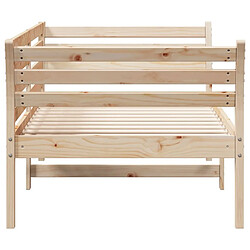 Maison Chic Lit d'appoint | Lit de jour | Lit de repos 90x190 cm Bois de pin massif -GKD76720 pas cher