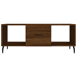 Acheter vidaXL Table basse chêne marron 102x50x40 cm bois d'ingénierie