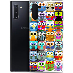 Caseink Coque Pour Samsung Galaxy Note 10 (6.3 ) [Gel HD Collection Claude Design Hibous - Souple - Ultra Fin - Imprimé en France]