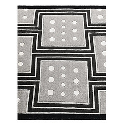 Vidal Tapis de couloir en laine 206x79 noir Darya pas cher