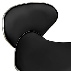 Acheter vidaXL Tabouret de salon et spa Noir Similicuir