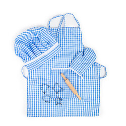 Bigjigs Toys Ensemble de chef bleu pour enfants