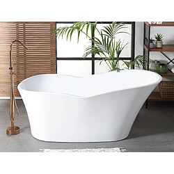 Beliani Baignoire îlot blanche 170 x 80 cm DULCINA