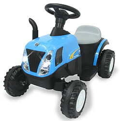 Avis Jamara Ride-on tracteur New Holland avec remorque bleu 6V