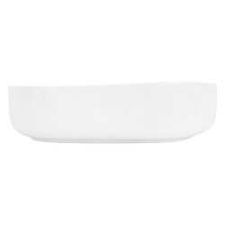 Avis ML-Design Lavabo en Céramique Blanc Brillant 55 x 42 x 14 cm, Ovale, Vasque à Poser sur Table de Toilette, Lave-Mains pour la Salle de Bains / WC Invités, Design Minimaliste Moderne