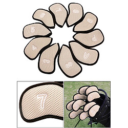 10pcs / Pack Couvre-tête De Golf En Maille Pour La Plupart Des Fers Argent pas cher