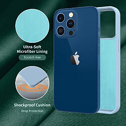 Coque en TPU anti-empreintes digitales bleu clair pour votre iPhone 13 Pro 6.1 pouces