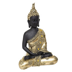 Atmosphera, Createur D'Interieur Bouddha assis doré en résine H34 cm Bicolore - ATMOSPHERA