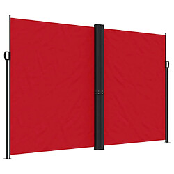 vidaXL Auvent latéral rétractable rouge 220x600 cm