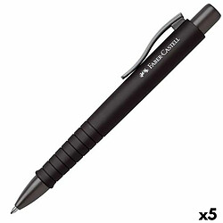 Crayon Faber-Castell Poly Ball XB Noir 5 Unités