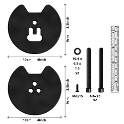 Duronic DM-GR-01 Grommet pour Support d`écran de la Gamme DM35 et DM451 - Fixation Via perçage du Bureau