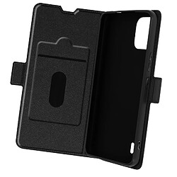 Avizar Étui pour Nokia C12 Clapet Porte-carte Support Vidéo Design Fin Wallet Slim Noir