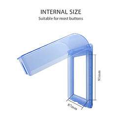 Universal Nouveau petit boîtier bleu transparent anti-éclaboussures modèle 118 1/2 prise de commutation couvercle de protection prise boîtier étanche(Transparent)